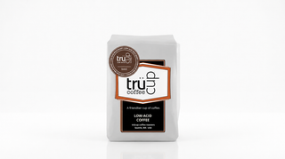 Bag of Bold Roast Coffee with a white background 