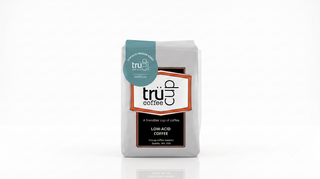 Bag of Medium Roast Coffee with a white background 