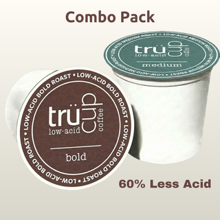 trücup Low-Acid Medium & Bold Roast K CUP Combo Pack - 48 Count