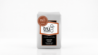 Bag of Espresso Roast Coffee with a white background 