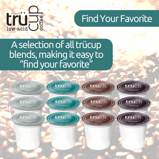 trücup low-acid coffee selection showcasing various blends to find your favorite options.