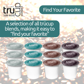 trücup Low-Acid Coffee   Find Your Favorite - 12 Count Single Serve Pods