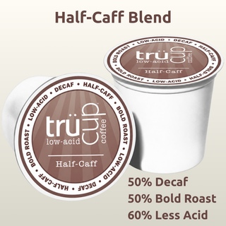 Half-Caff Low-Acid Coffee K-Cups – 48 Count