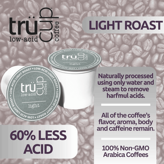 Light Roast Single-Serve Cups - 48 Count Low-Acid Coffee