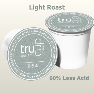 trücup Light Roast Low-Acid Coffee K-Cups – 48 Count