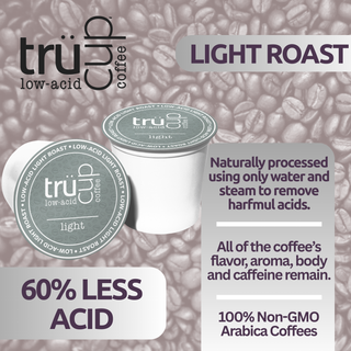 Light Roast Single-Serve Cups - 48 Count Low-Acid Coffee