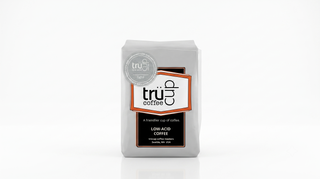 Bag of Light Roast Coffee with a white background 