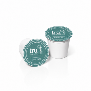 TruCup Medium Roast Coffee pod with a white background