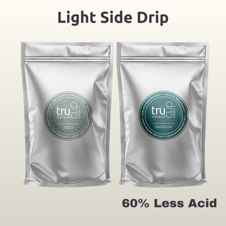 low-acid coffee sample pack Light Side Light and Medium Samples
